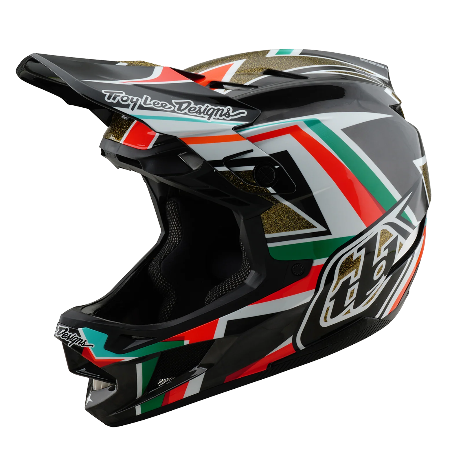 Casque VTT TROY LEE DESIGNS D4 CARBON MIPS Frames Noir/Or