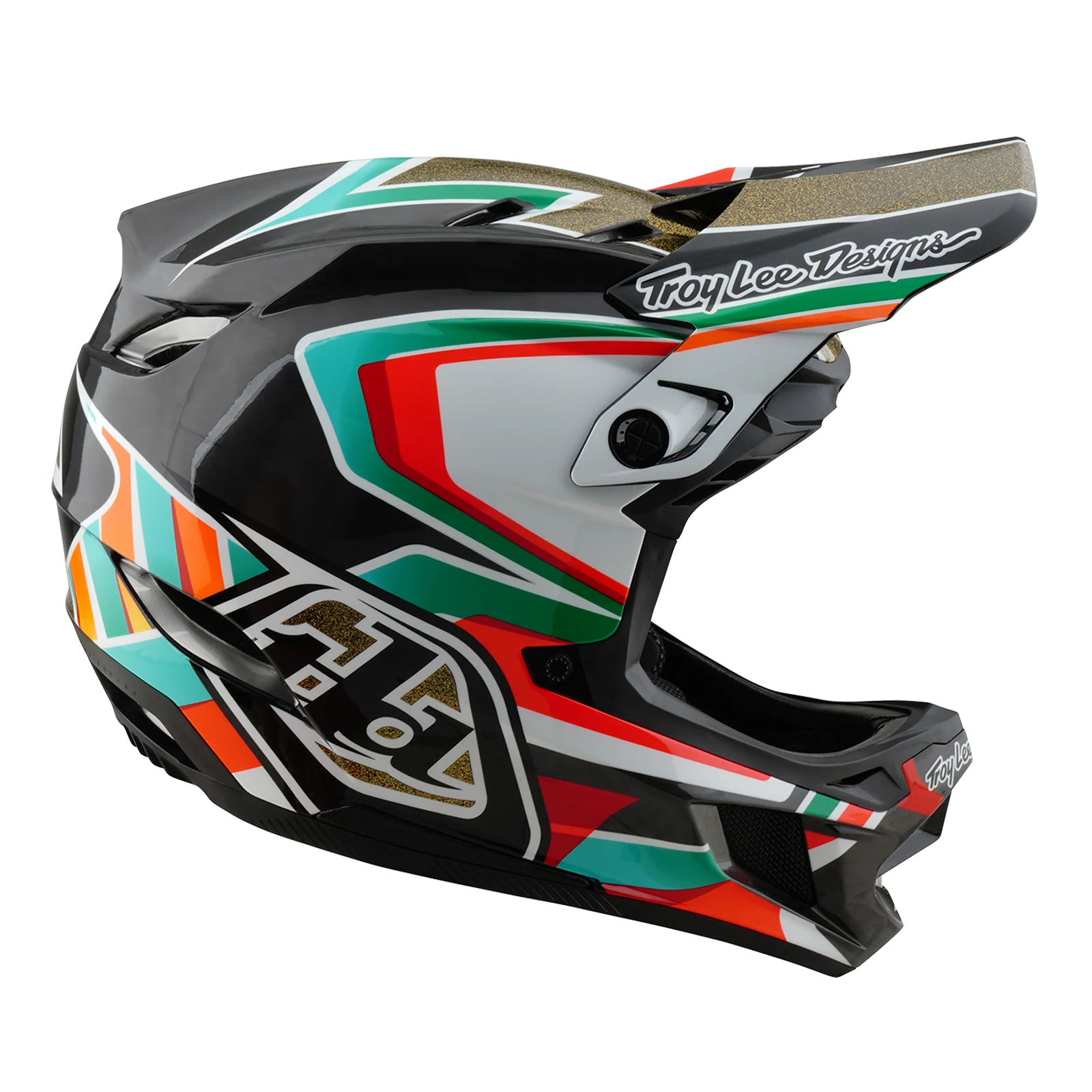Casque VTT TROY LEE DESIGNS D4 CARBON MIPS Frames Noir/Or - Image 3