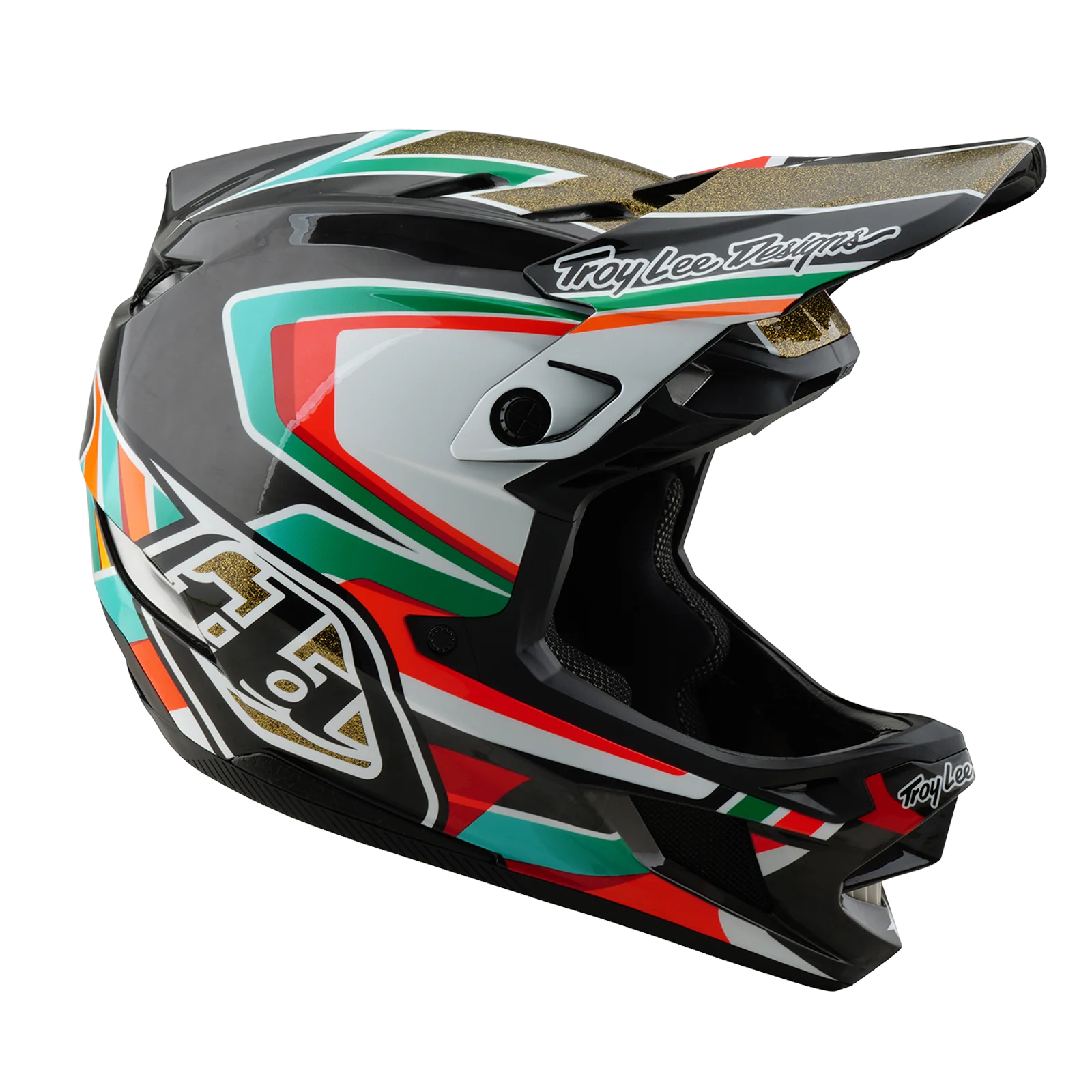 Casque VTT TROY LEE DESIGNS D4 CARBON MIPS Frames Noir/Or - Image 4