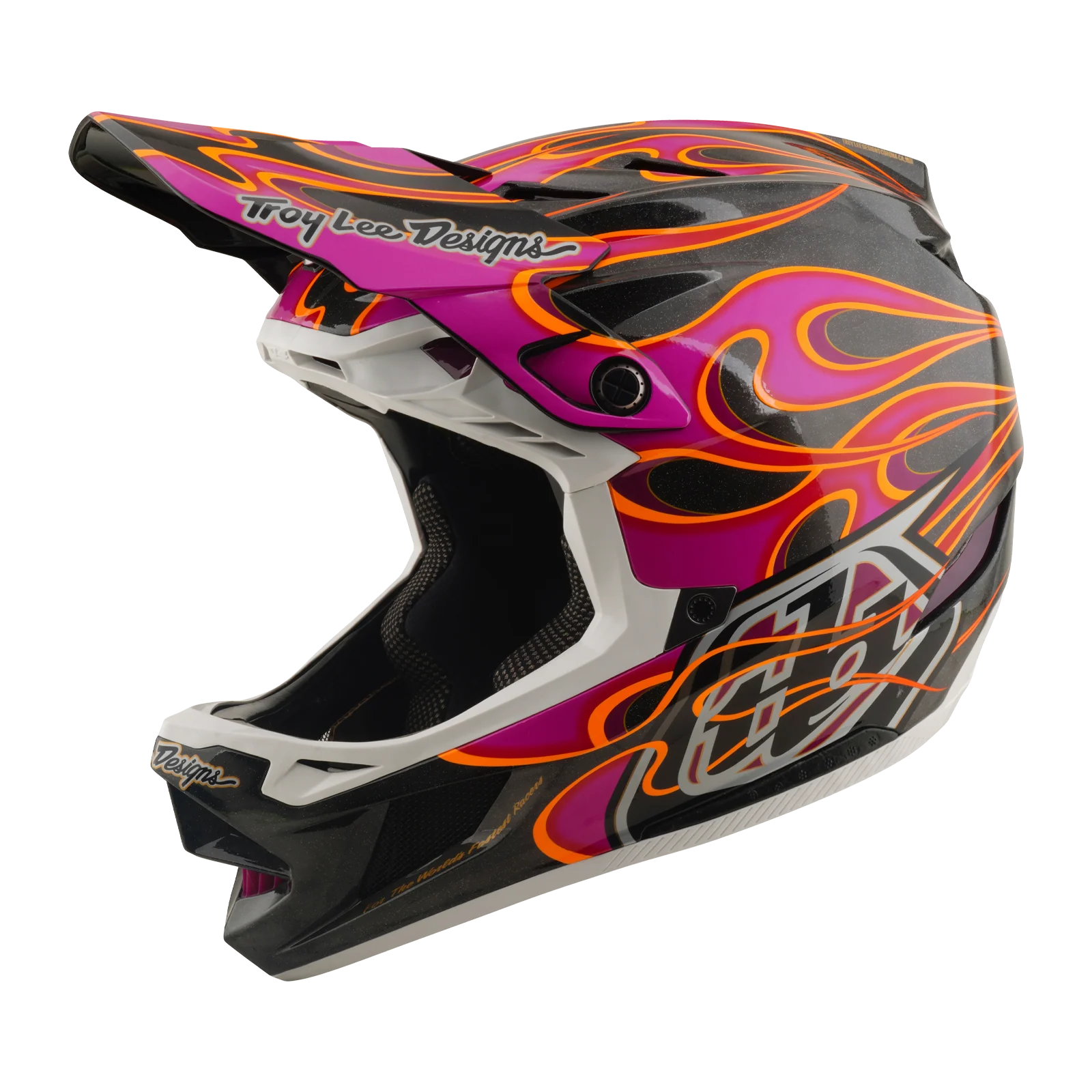 Casque VTT TROY LEE DESIGNS D4 CARBON MIPS Torched Carbon/Magenta - Image 7