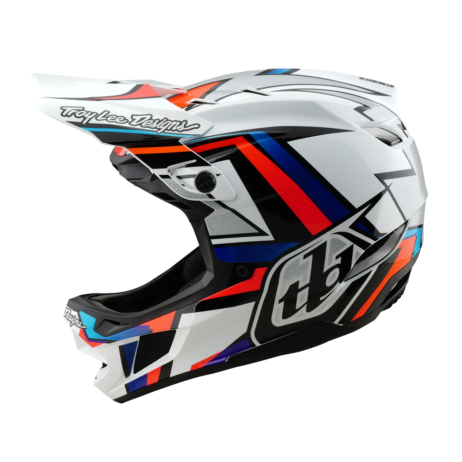 Casque VTT TROY LEE DESIGNS D4 COMPOSITE MIPS FRAMES Blanc/Gris - Image 2