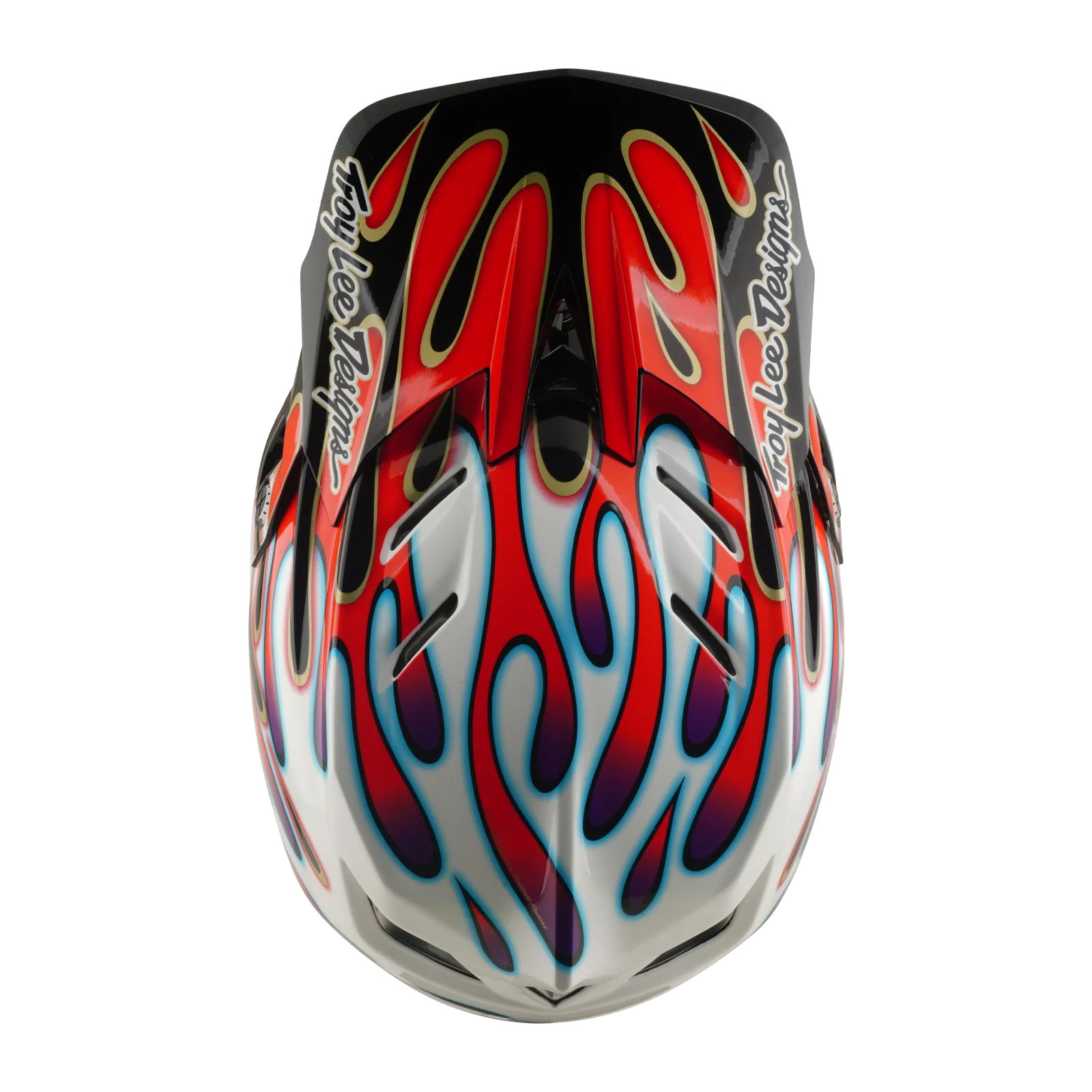 Casque VTT TROY LEE DESIGNS D4 COMPOSITE MIPS OVERSPRAY Blanc/Rouge - Image 8