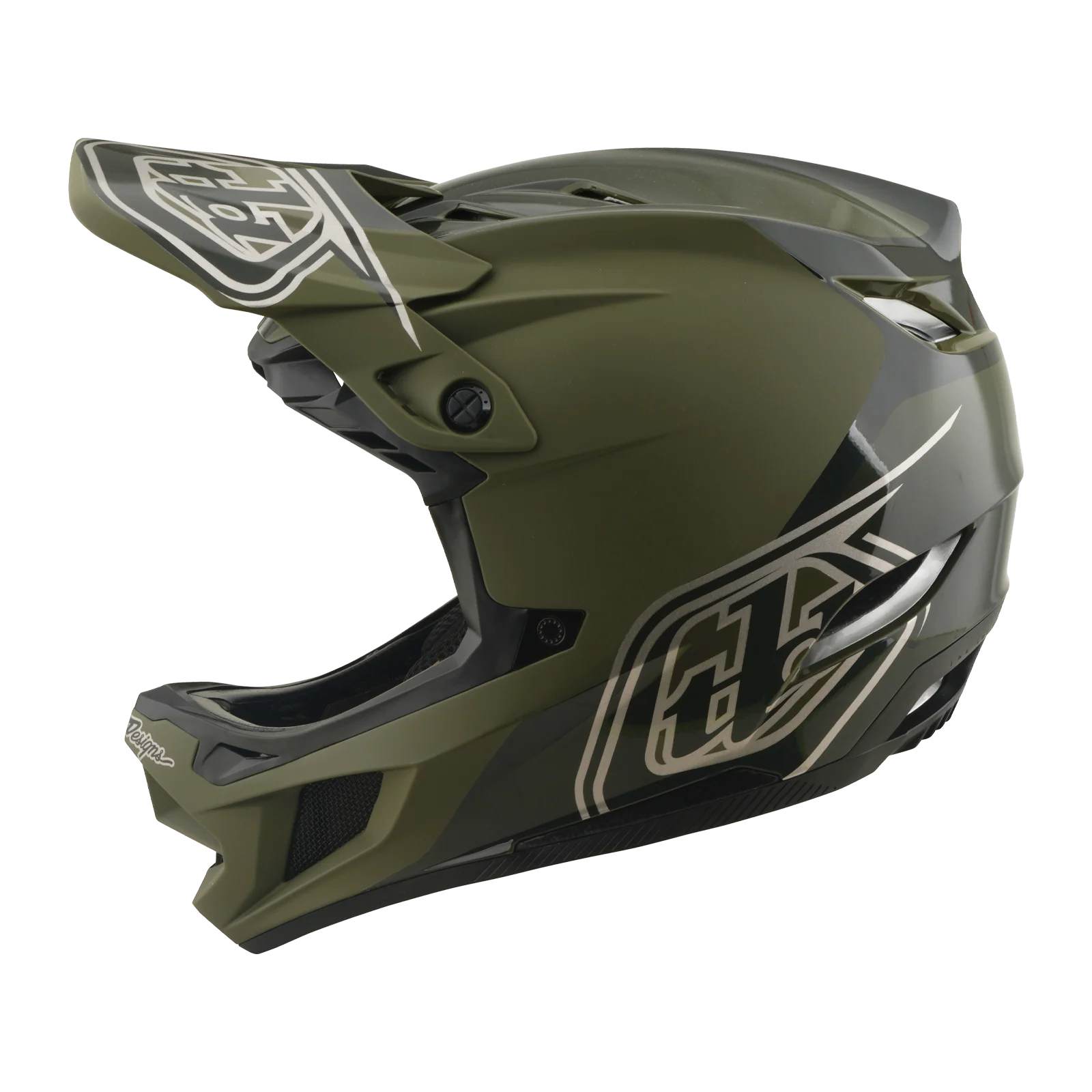 Casque VTT TROY LEE DESIGNS D4 POLYACRYLITE MIPS SHADOW BEETLE Kaki