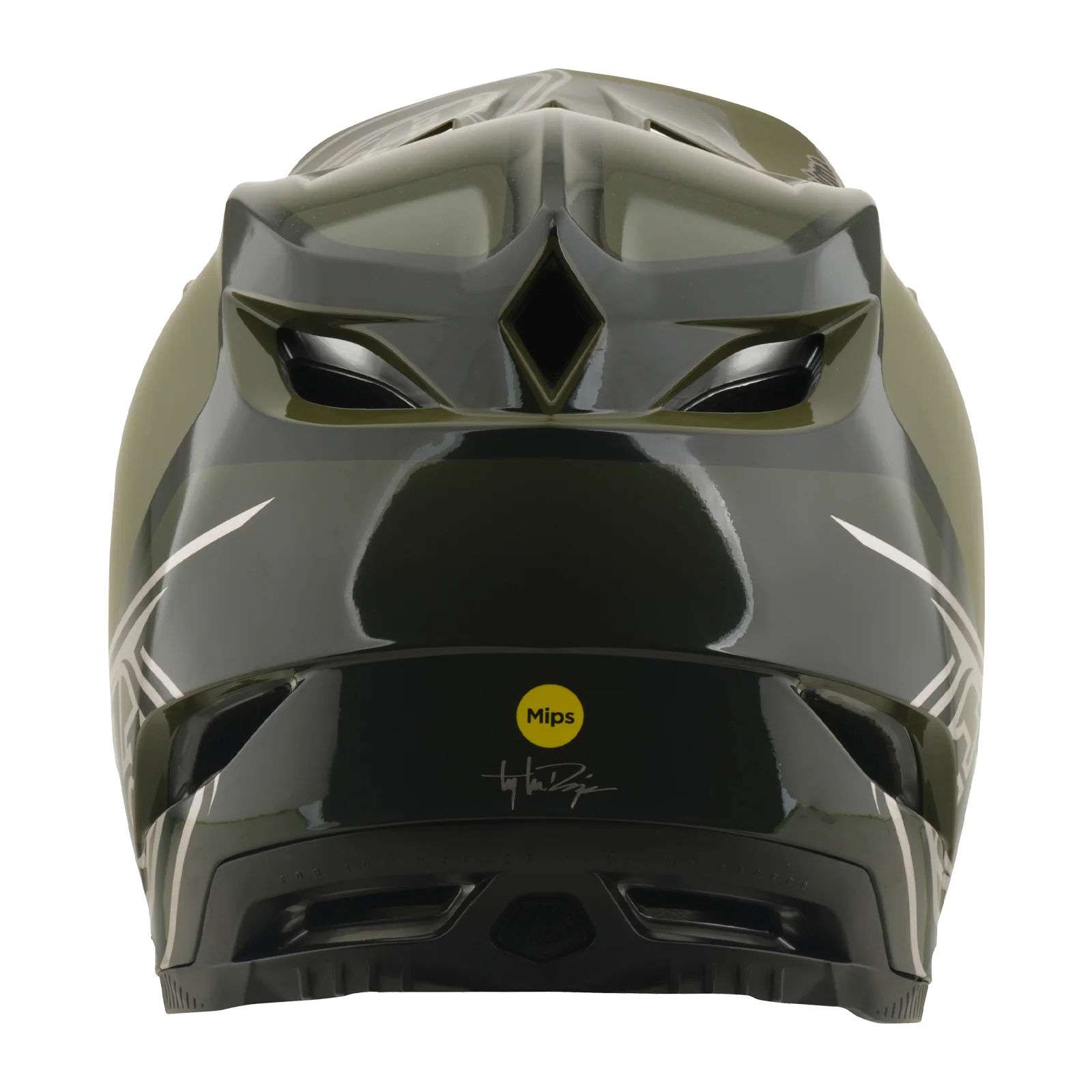 Casque VTT TROY LEE DESIGNS D4 POLYACRYLITE MIPS SHADOW BEETLE Kaki - Image 4