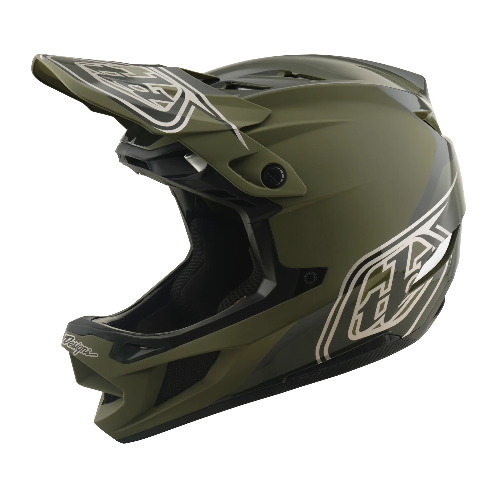 Casque VTT TROY LEE DESIGNS D4 POLYACRYLITE MIPS SHADOW BEETLE Kaki - Image 7