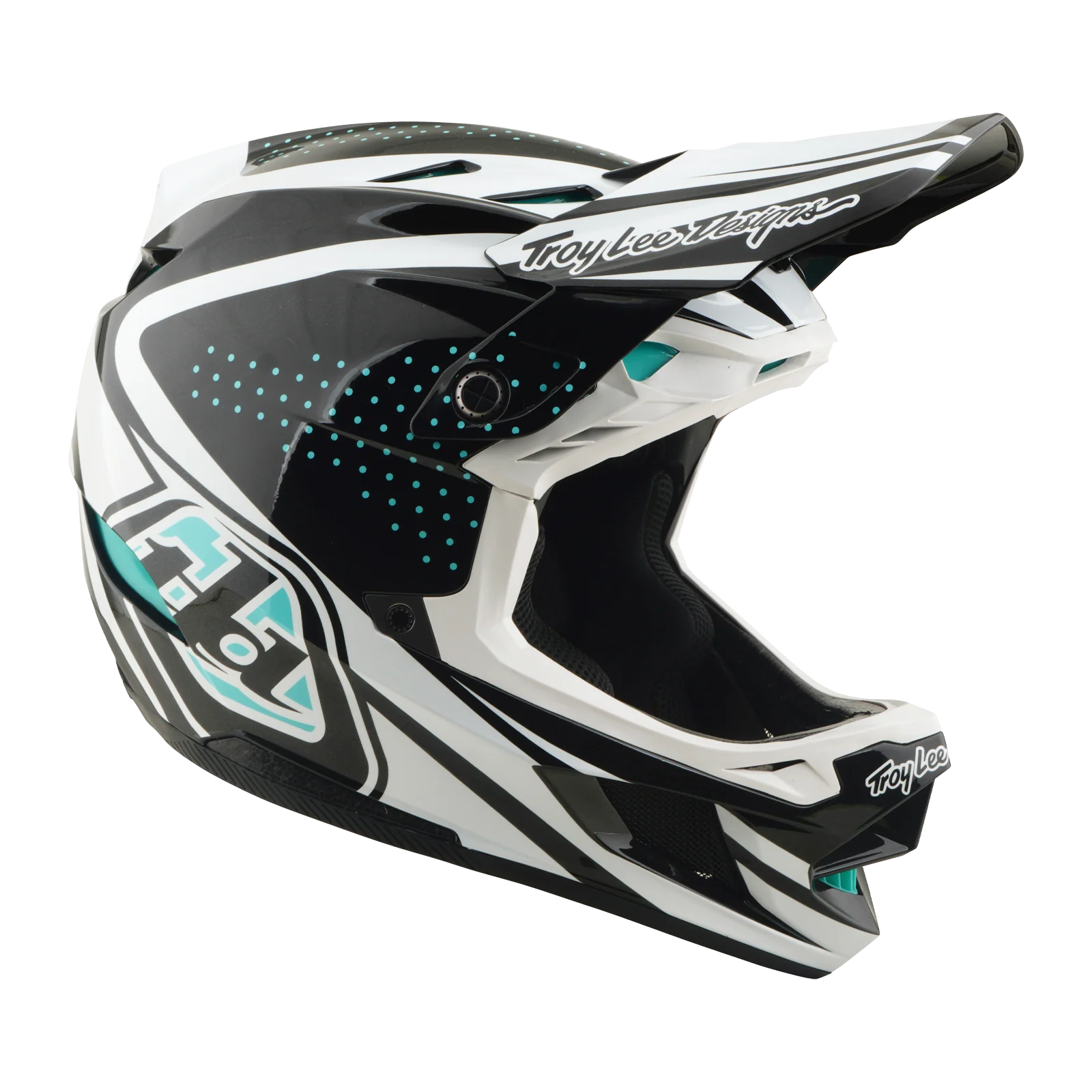 Casque VTT TROY LEE DESIGNS D4 POLYACRYLITE MIPS THE LINE Charcoal/Blanc - Image 5