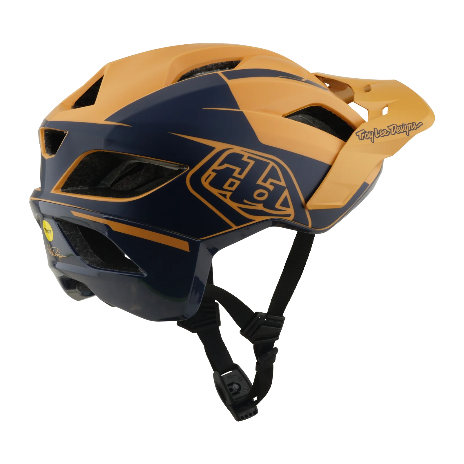 Casque VTT TROY LEE DESIGNS FLOWLINE SE MIPS HYDRO Moutarde/Noir - Image 7