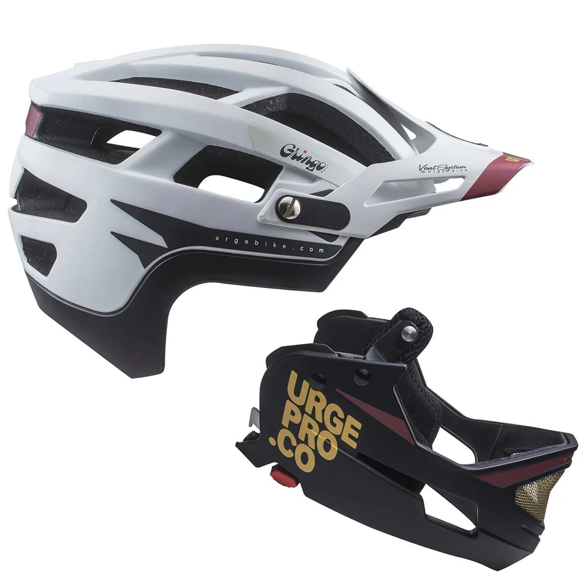 Casque VTT URGE GRINGO DE LA SIERRA Blanc/Noir - Image 3