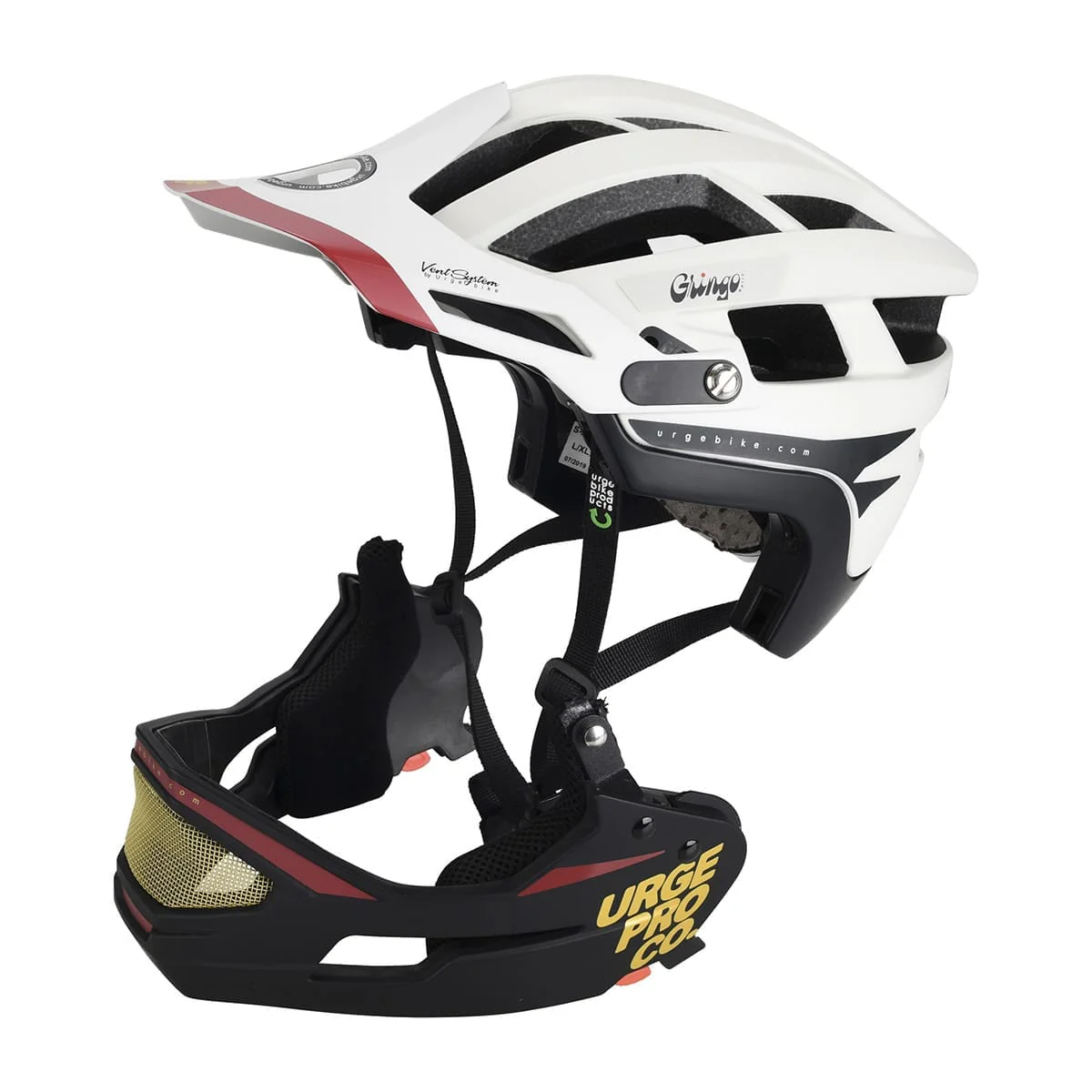 Casque VTT URGE GRINGO DE LA SIERRA Blanc/Noir - Image 8