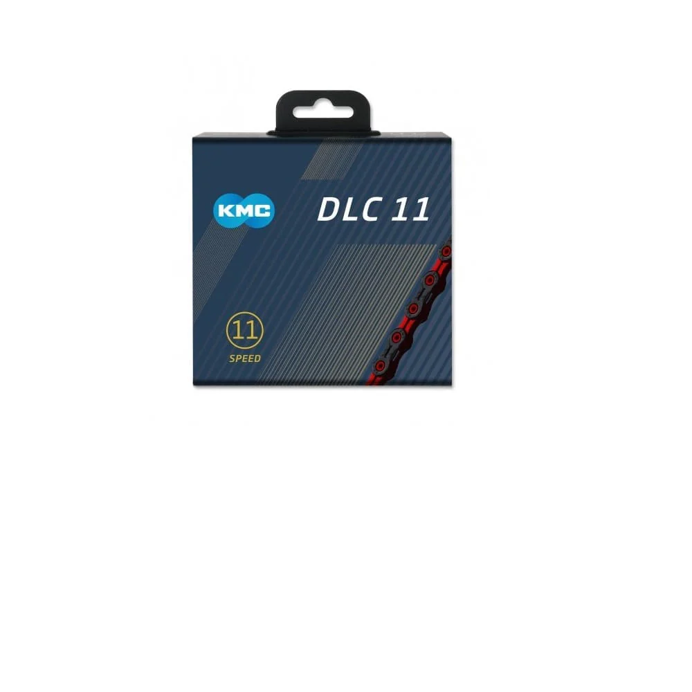 Chaîne 11V KMC DLC11 Noir/Rouge - Image 2