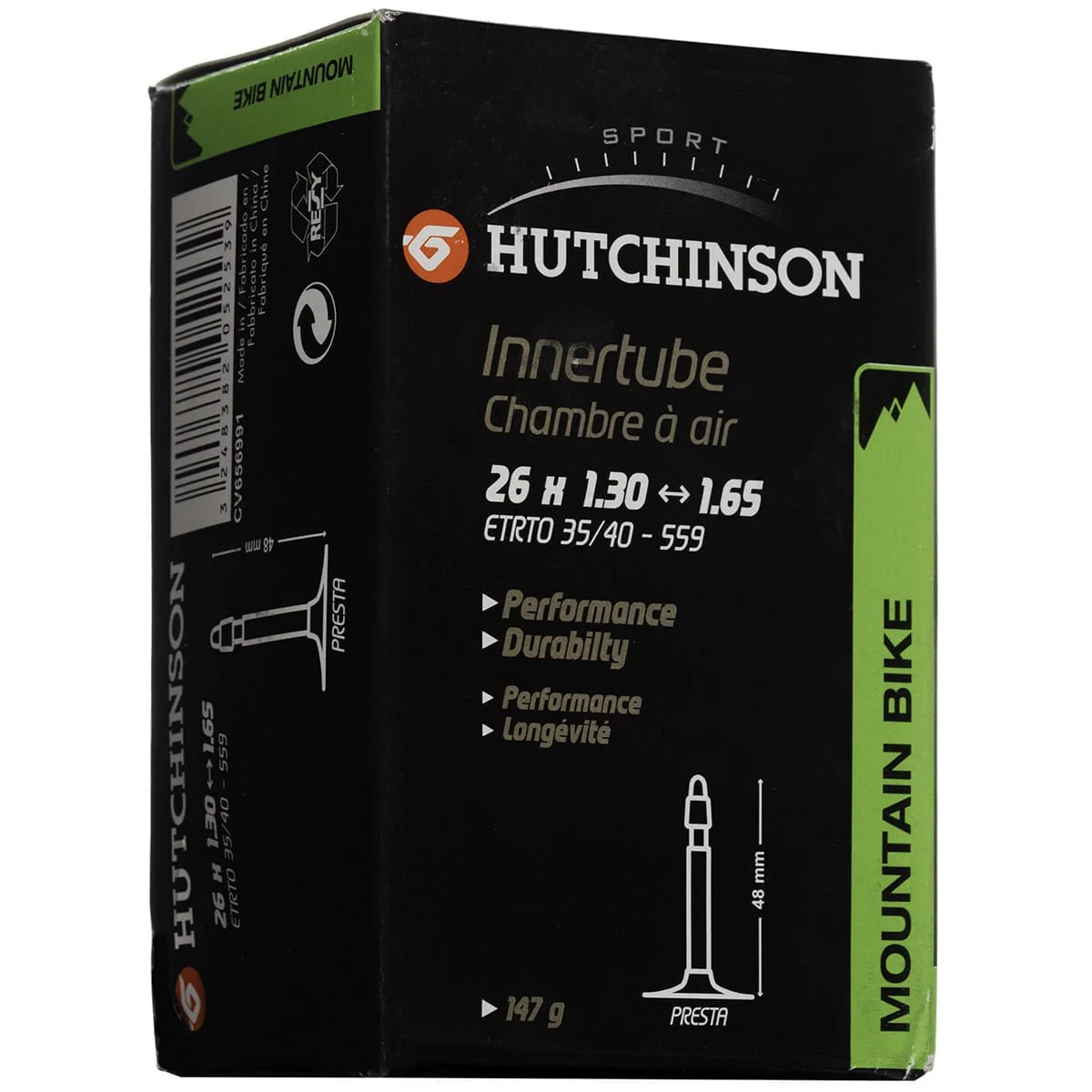 Chambre à Air HUTCHINSON 26x1.30 - 1.65 Presta 48mm