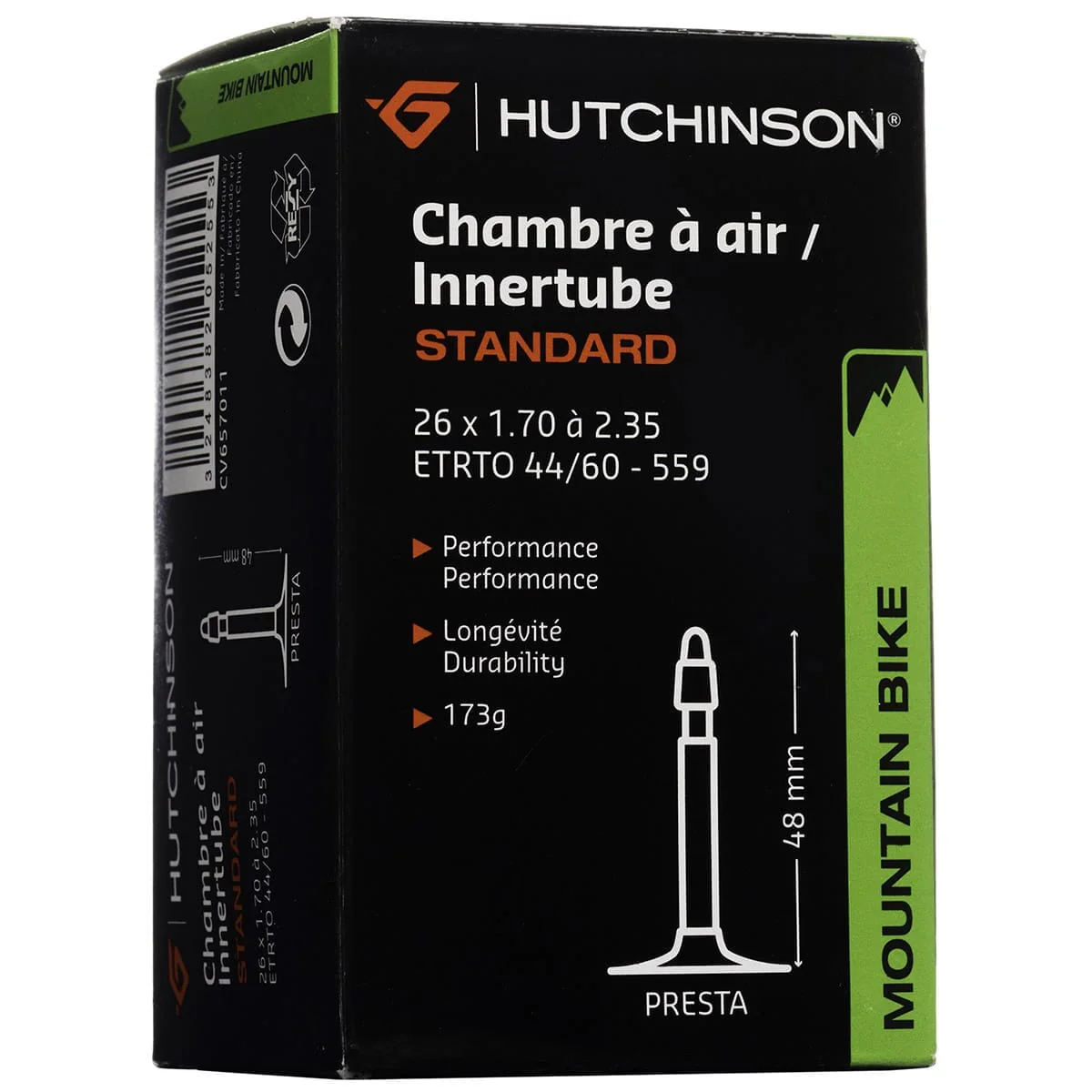 Chambre à Air HUTCHINSON 26x1.70 - 2.35 Presta 48mm