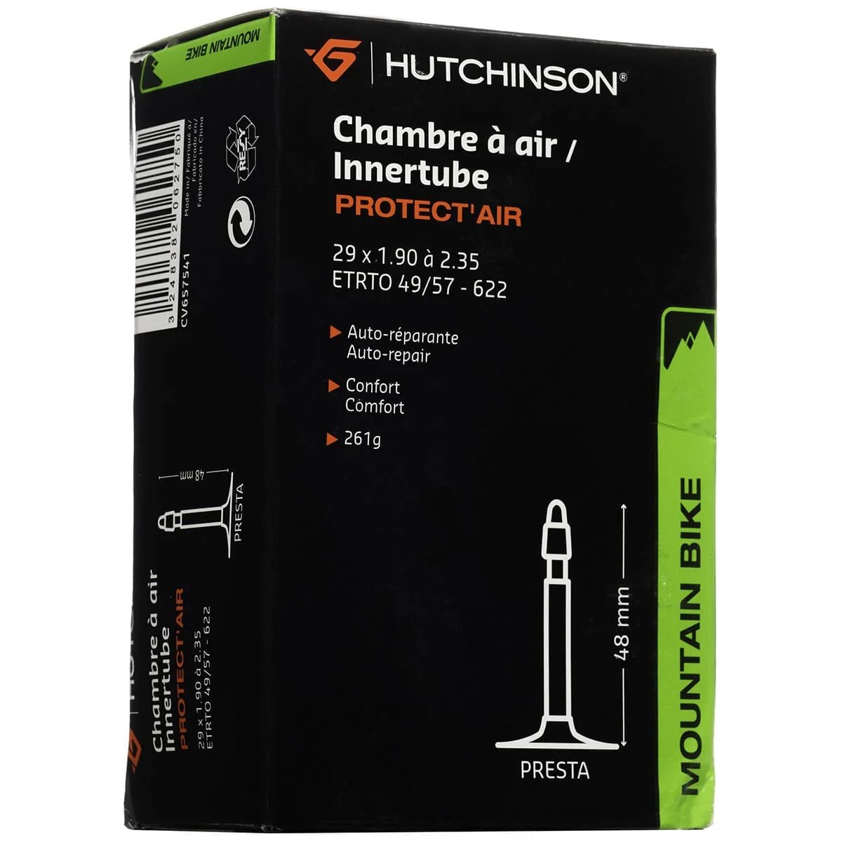 Chambre à Air HUTCHINSON PROTECT'AIR 29x 1.90 - 2.35 Presta 48mm