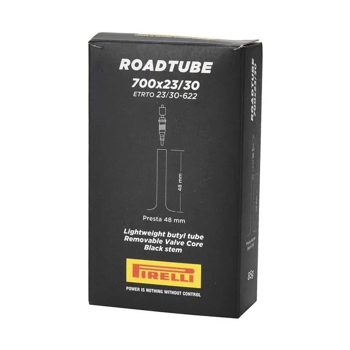 Chambre à Air PIRELLI ROADTUBE 700x23/30c PRESTA Noir - Image 2