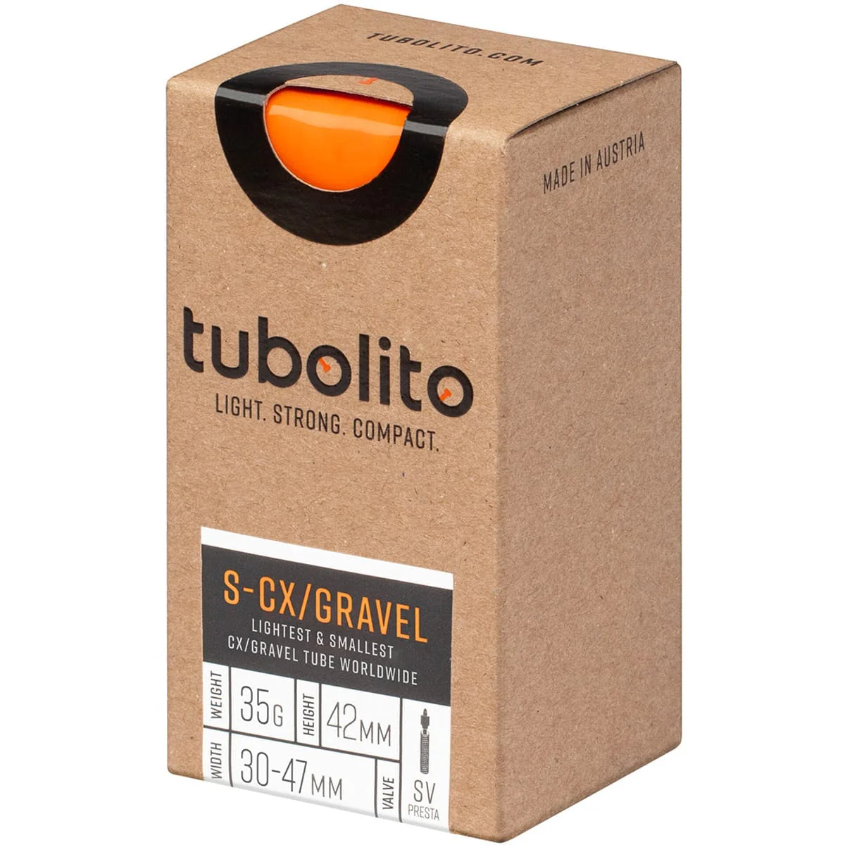 Chambre à air TUBOLITO S-TUBO CX/gravel 700x 30/47 Presta Orange