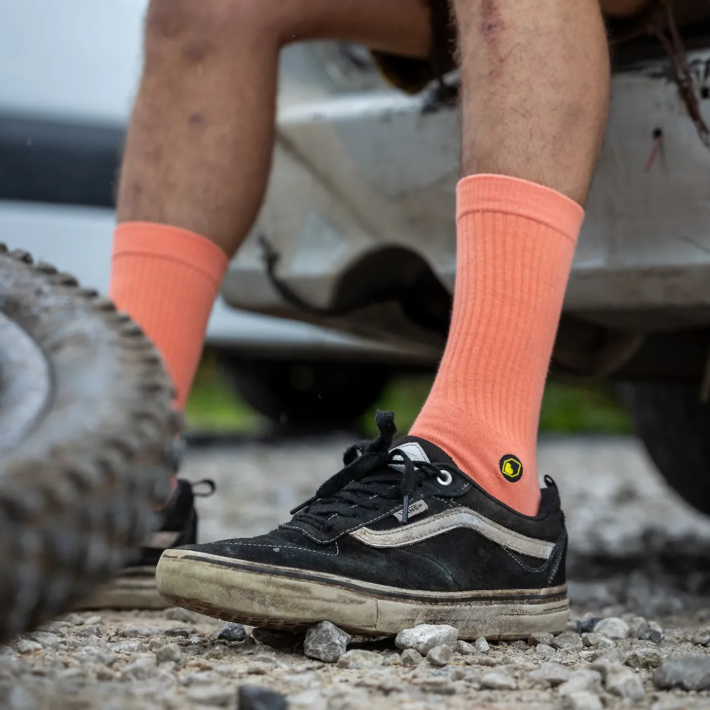Chaussettes BURGTEC EVERYDAY CREW Orange - Image 2