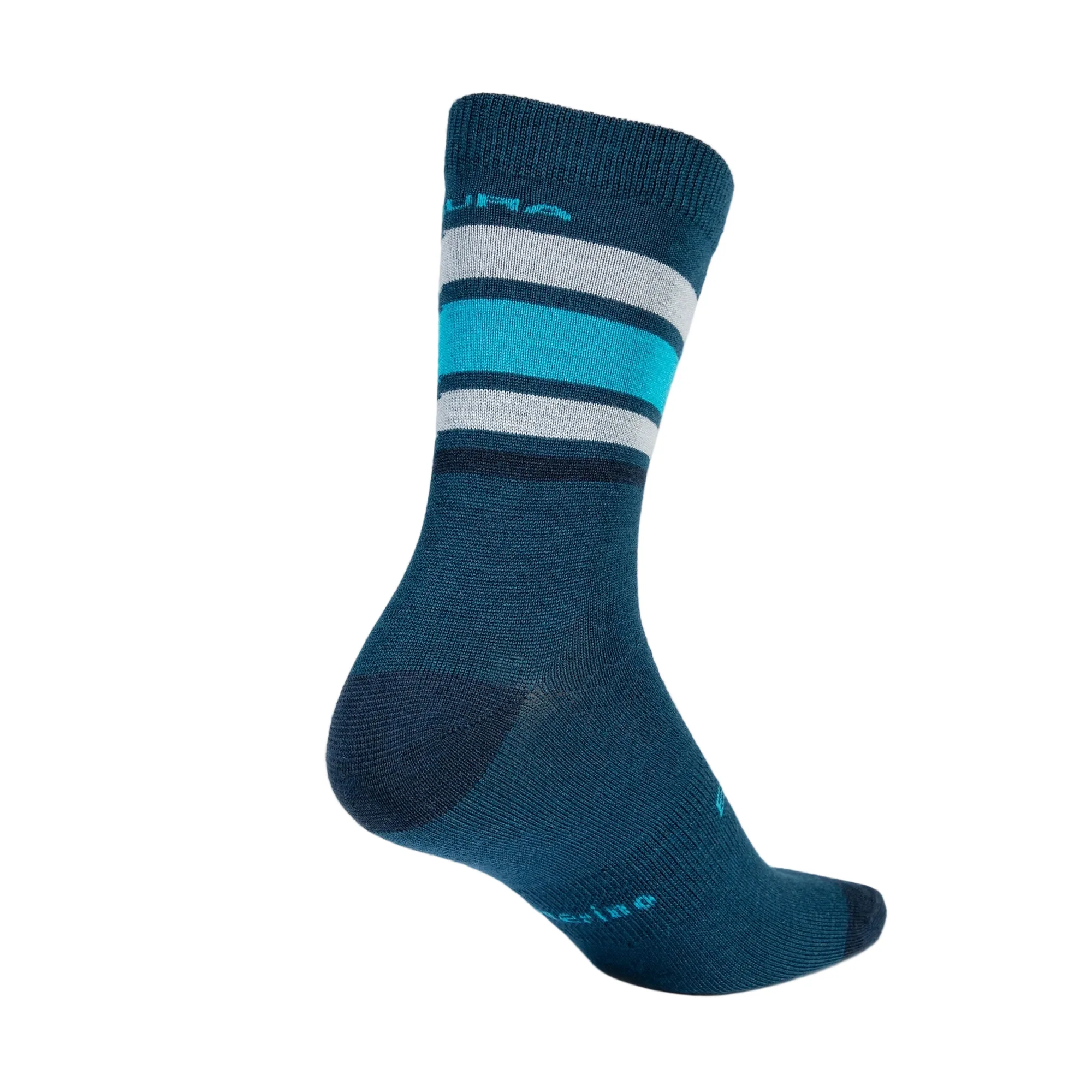 Chaussettes ENDURA BAABAA MERINO STRIPE Bleu - Image 2