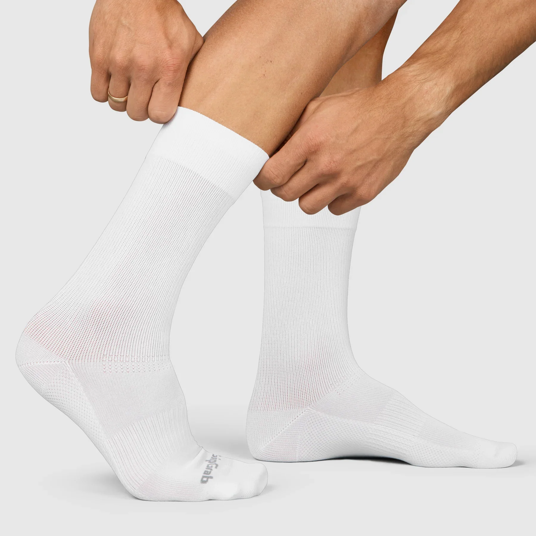Chaussettes GRIPGRAB EXPLR HIGH Blanc - Image 5