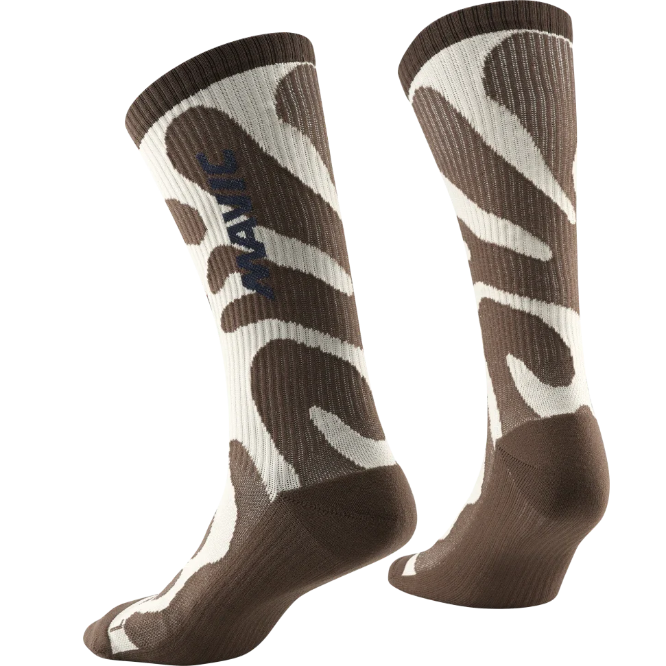 Chaussettes MAVIC DEEMAX Marron/Beige - Image 2