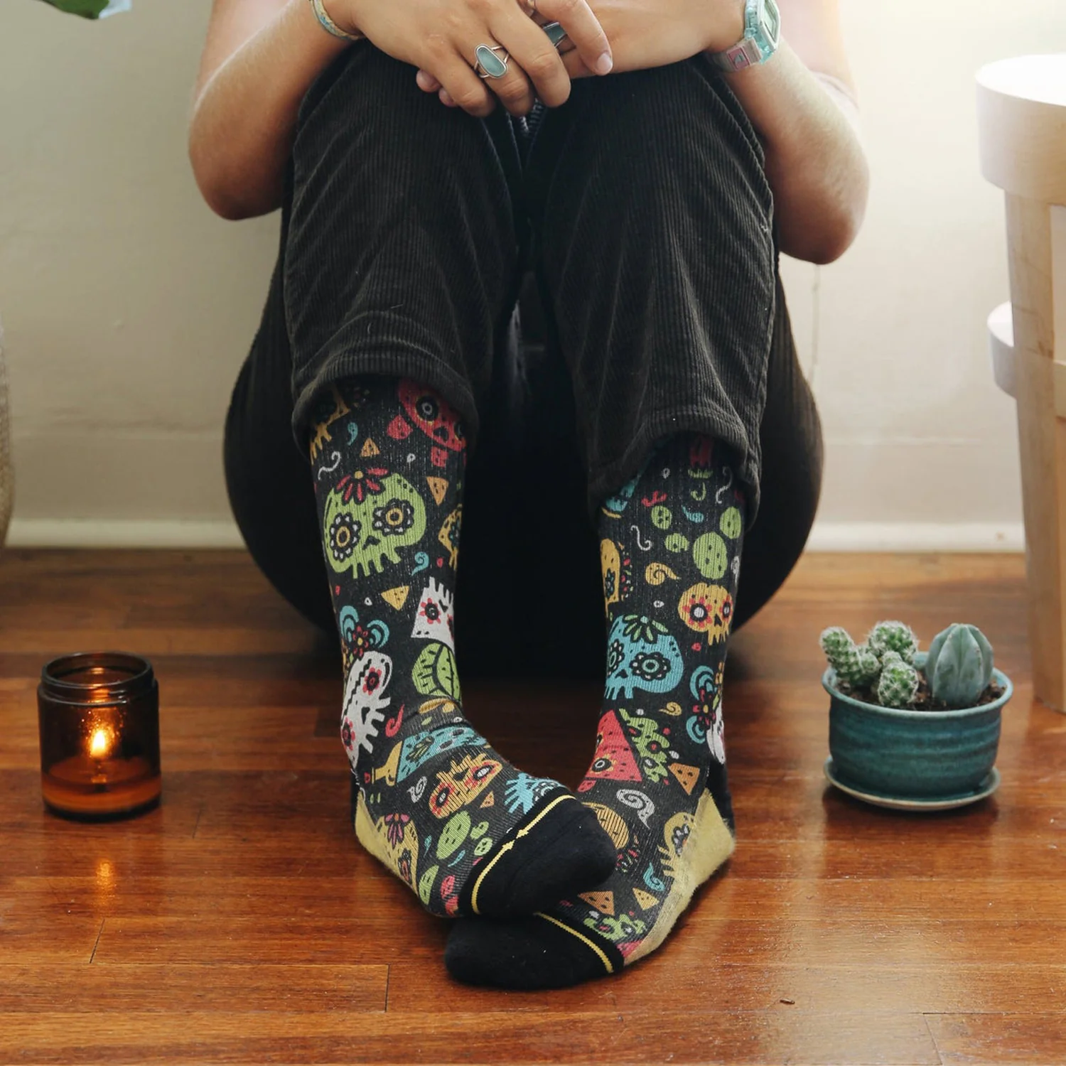 Chaussettes MERGE4 WALMAZAN SUGAR SKULL MINI - Image 2