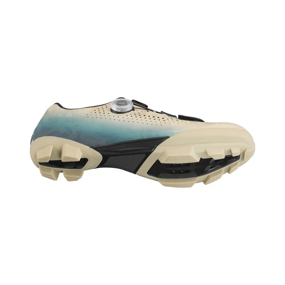 Chaussures VTT XC/Gravel SHIMANO RX600 Beige/Bleu - Image 5