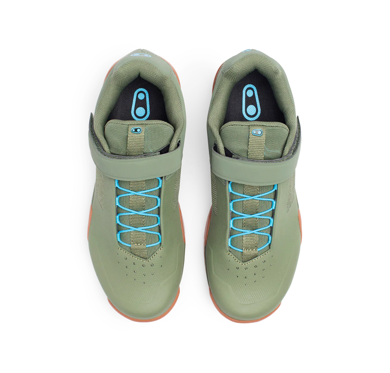 Chaussures VTT CRANKBROTHERS MALLET ENDURO SPEED LACE CLIP-IN Vert/Bleu - Image 4