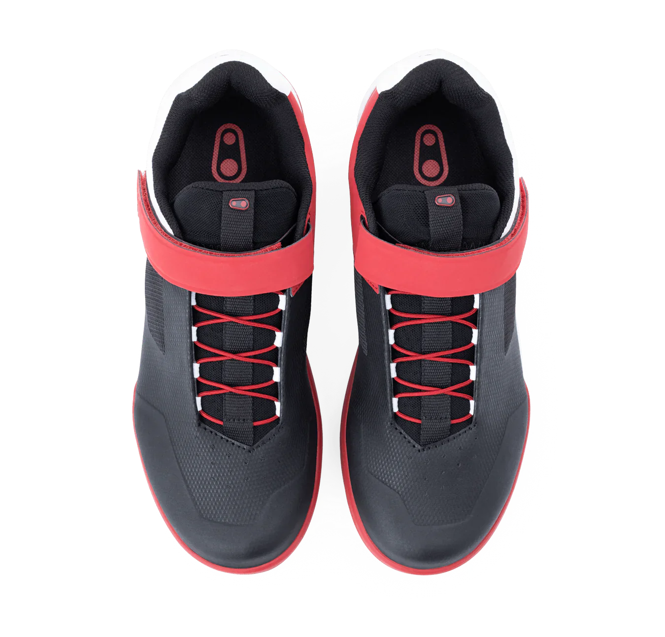 Chaussures VTT CRANKBROTHERS STAMP SPEED LACE FLAT Noir/Rouge/Blanc - Image 4