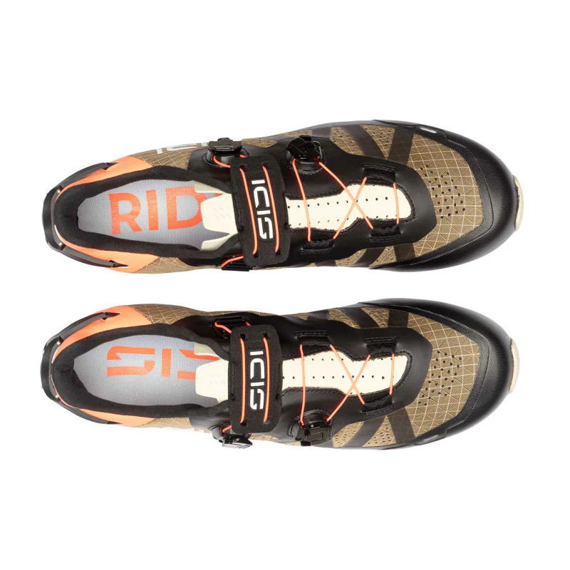 Chaussures VTT XC/Gravel SIDI AERON Marron/Noir/Orange - Image 4