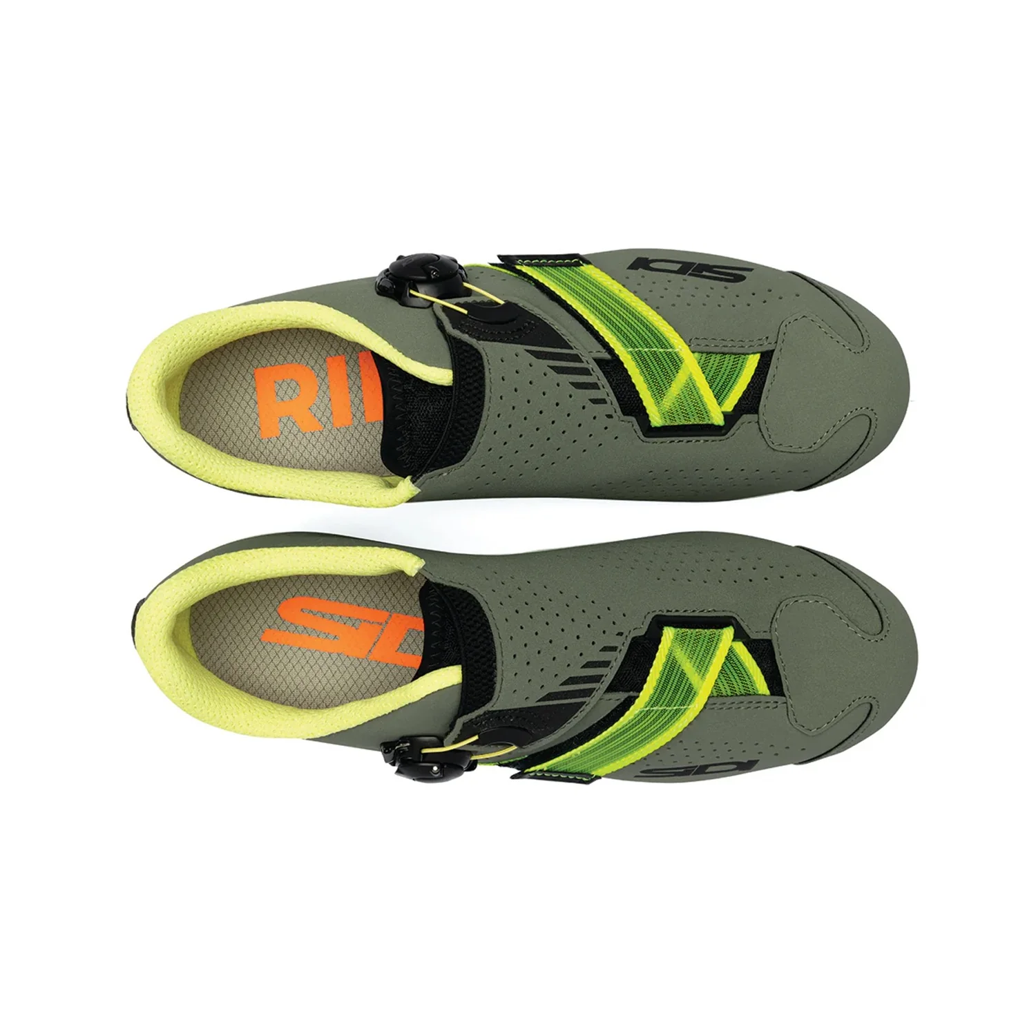 Chaussures VTT SIDI AERTIS Vert Military/Jaune - Image 4