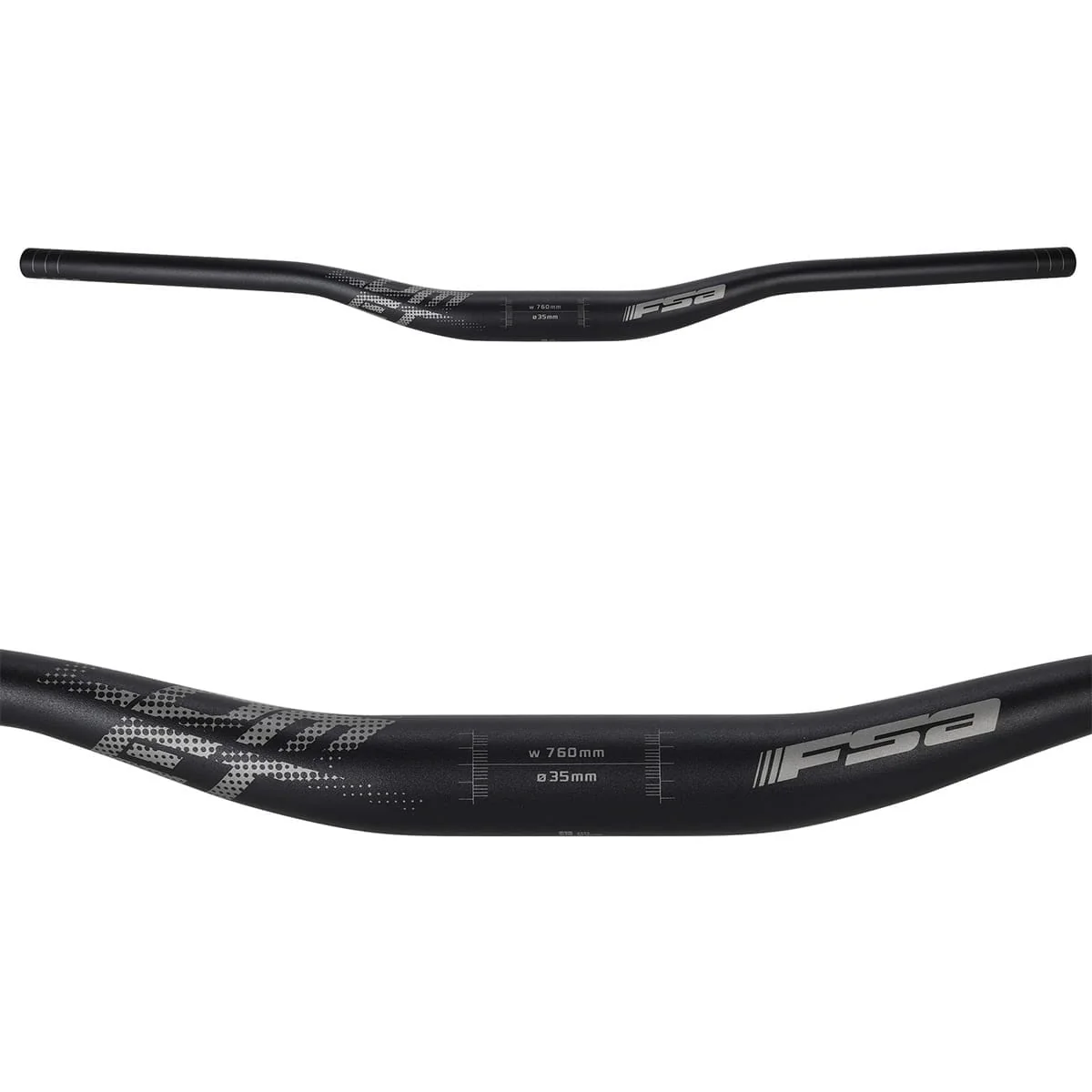 Cintre FSA COMET Aluminium Rise 25mm 35/760mm Noir