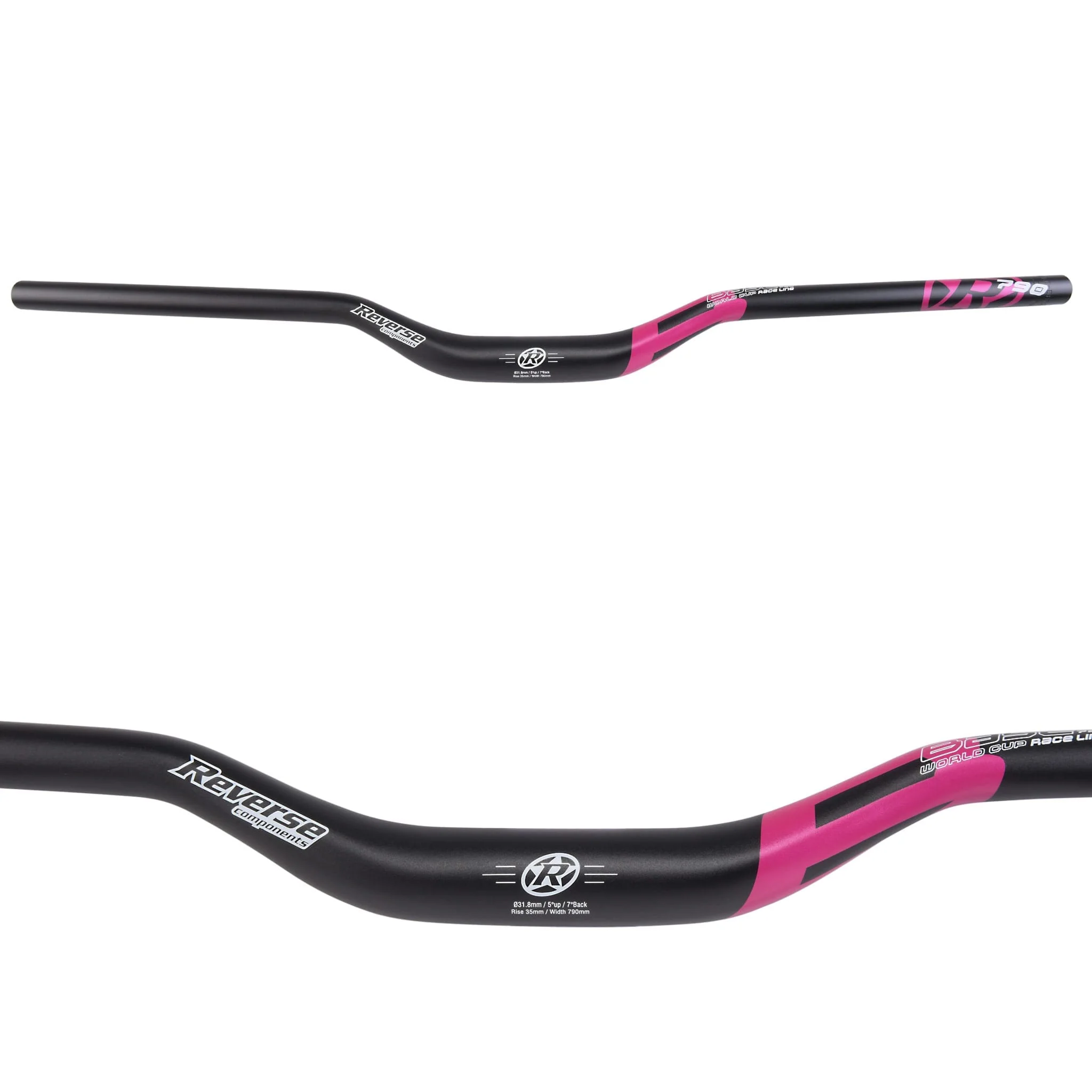 Cintre REVERSE COMPONENTS BASE Rise 35mm 790mm Noir/Magenta - Image 2