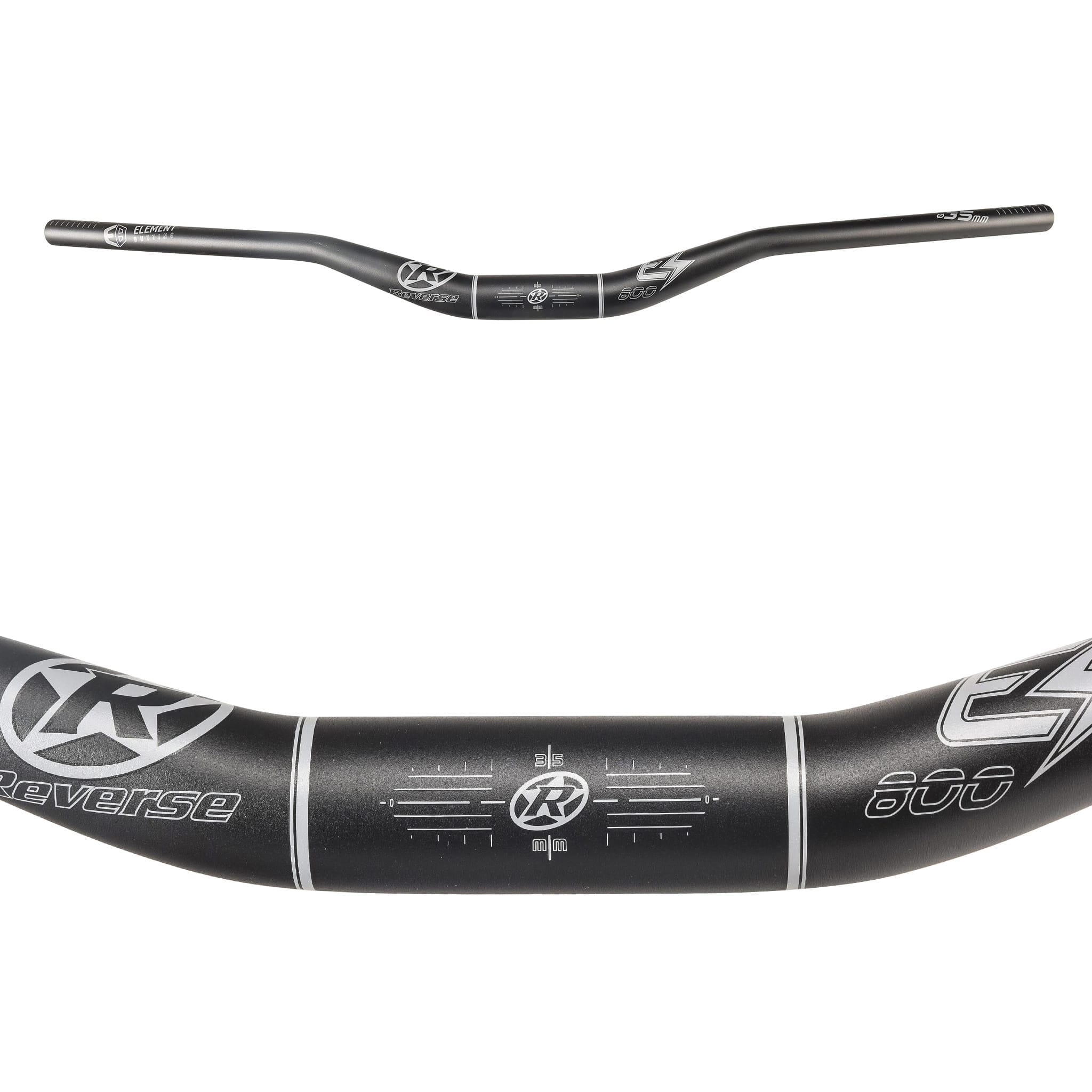 Cintre REVERSE COMPONENTS E-ELEMENT Rise 40mm 800mm Noir/Gris - Image 4