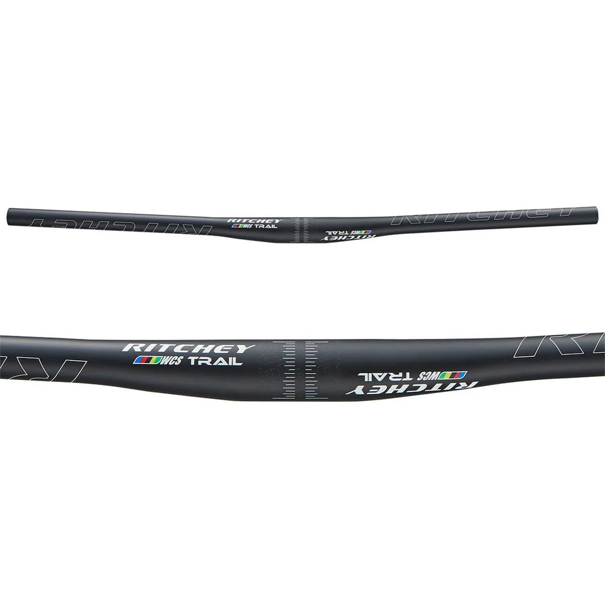 Cintre RITCHEY WCS TRAIL FLAT Carbone Rise +/-5mm 31.8/740mm Noir