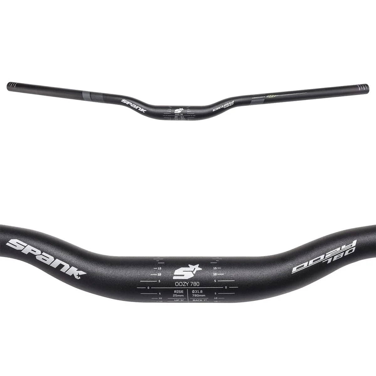 Cintre SPANK OOZY TRAIL 780 VIBROCORE Rise 25mm 780mm Noir - Image 2