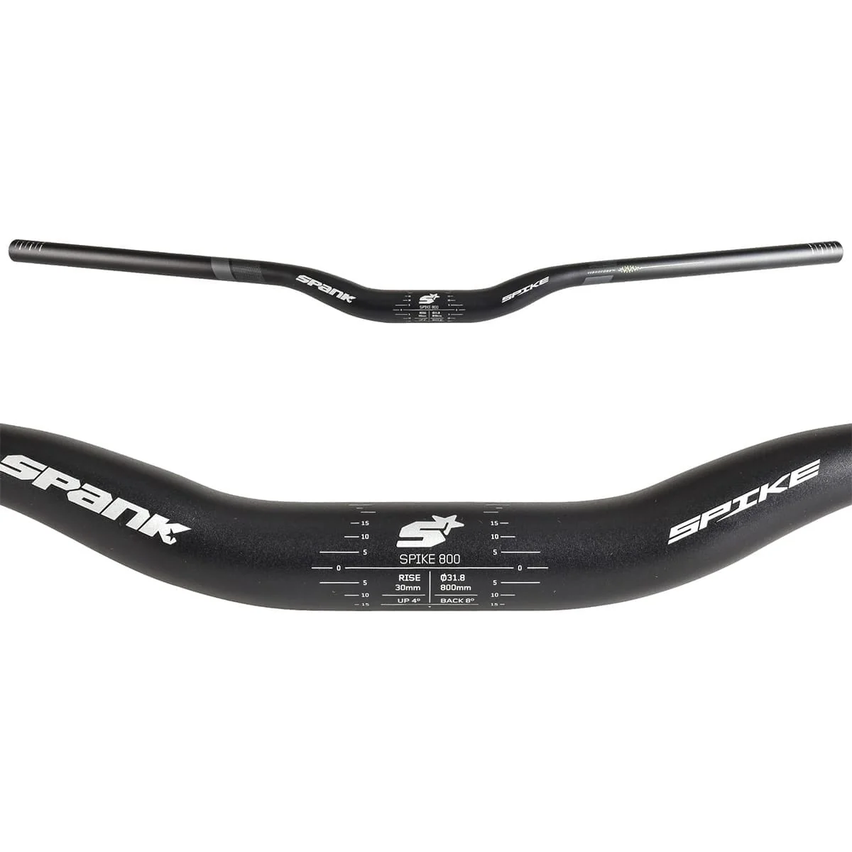 Cintre SPANK SPIKE 800 VIBROCORE Rise 30mm 800mm Gris - Image 2