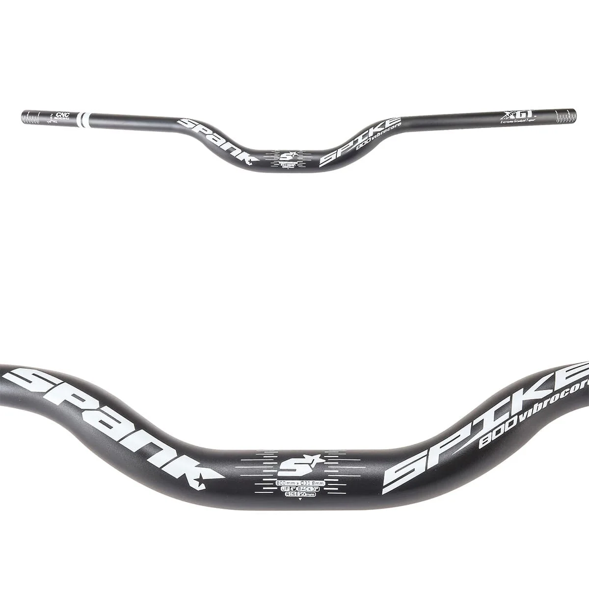 Cintre SPANK SPIKE 800 VIBROCORE Rise 50mm 800mm Noir - Image 2
