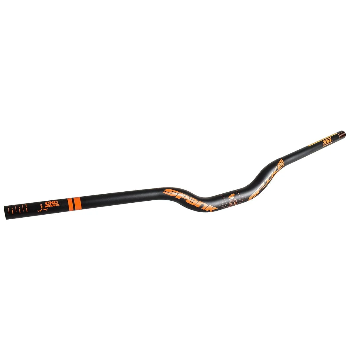 Cintre SPANK SPIKE 800 VIBROCORE Rise 50 mm 31.8/800 mm Noir/Orange