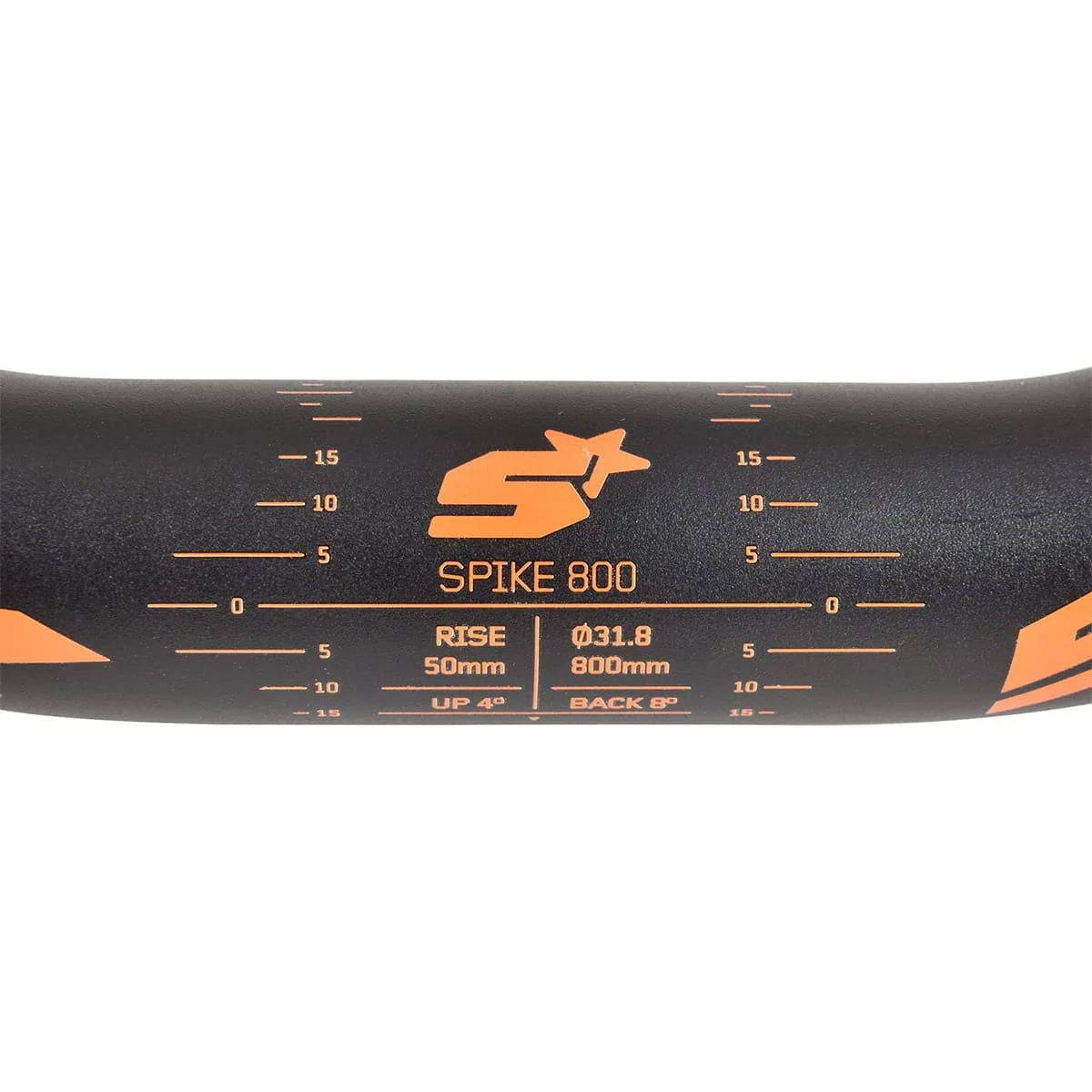 Cintre SPANK SPIKE 800 VIBROCORE Rise 50 mm 31.8/800 mm Noir/Orange - Image 3