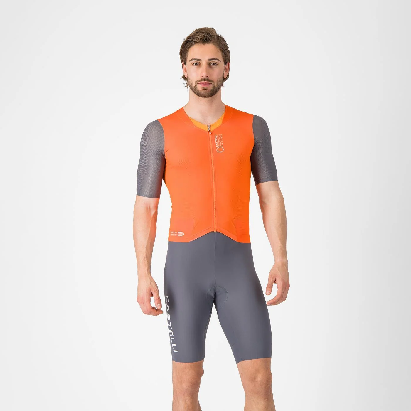 Combinaison CASTELLI SATURDAY MORNING Orange/Gris