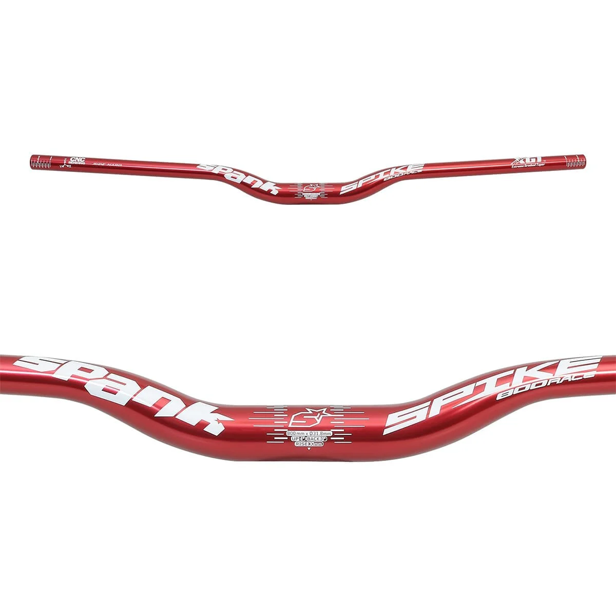 Cintre SPANK SPIKE 800 RACE Rise 30mm 800mm Rouge