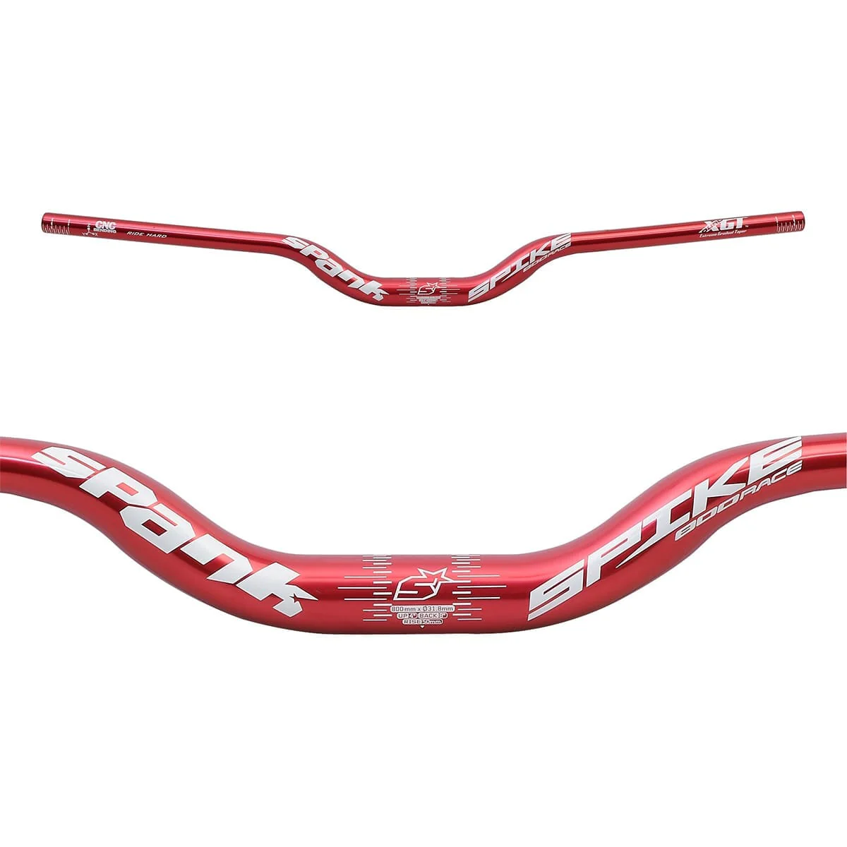 Cintre SPANK SPIKE 800 RACE Rise 50mm 800mm Rouge - Image 2