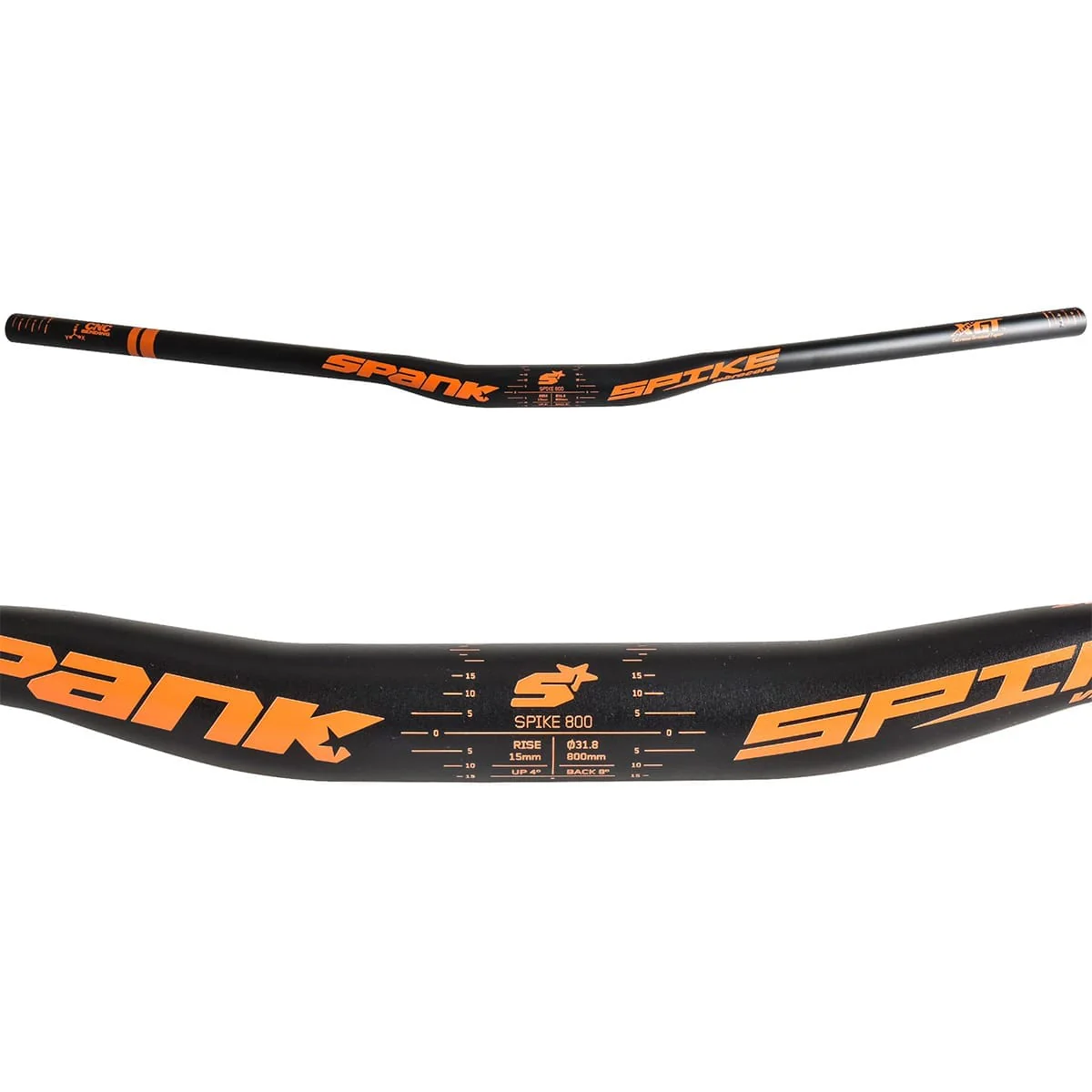 Cintre SPANK SPIKE 800 VIBROCORE Rise 15mm 800mm Orange - Image 3
