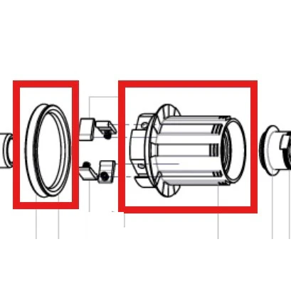 Corps De Roue Libre MAVIC ITS-4 + Joint Type Shimano HG