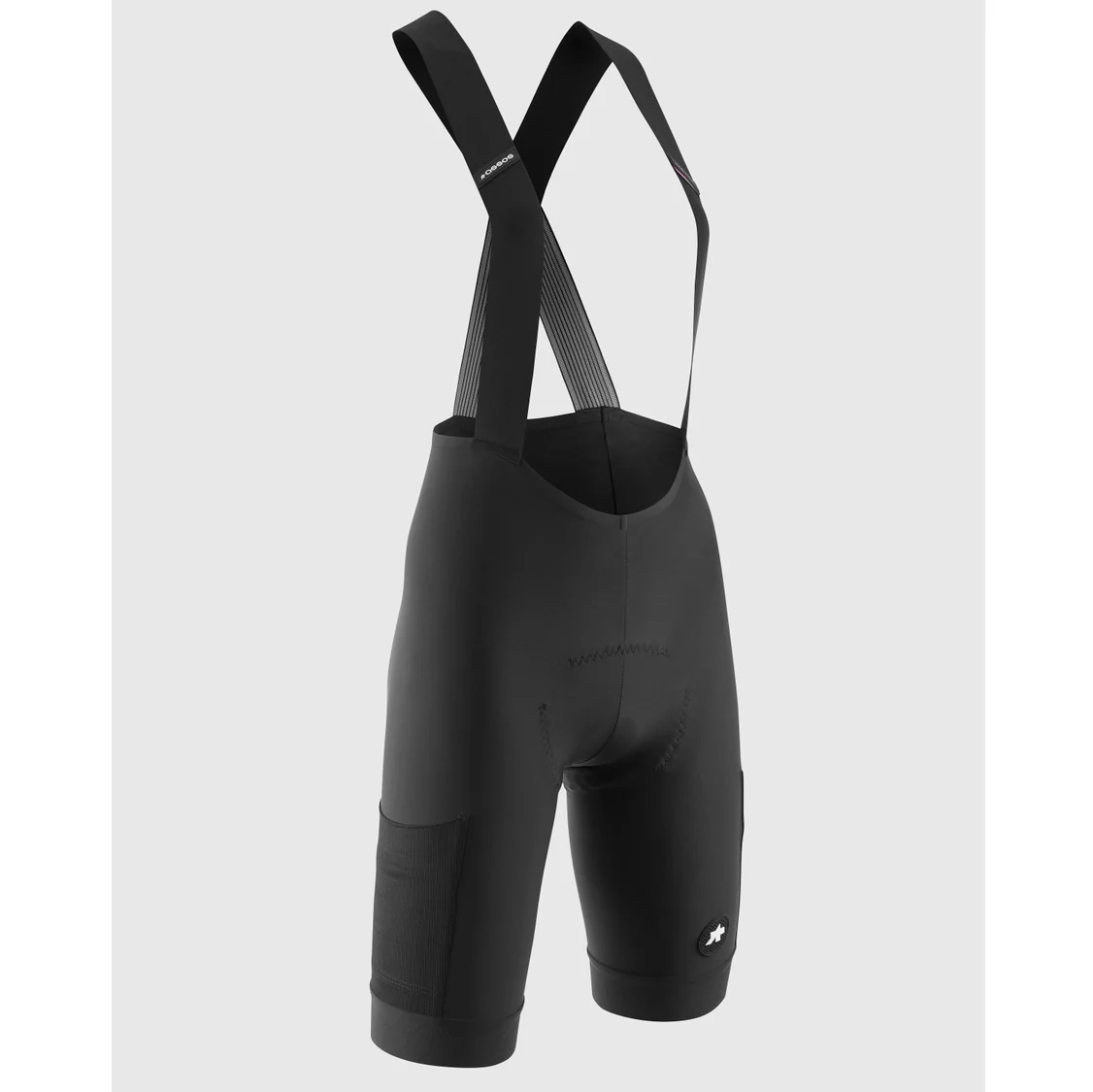 Cuissard Court à Bretelles ASSOS TACTICA KIESKAFER T5 GRAVEL Femme Noir - Image 4