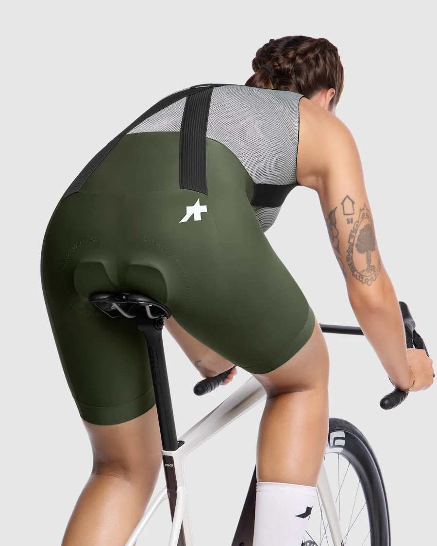 Cuissard Court à Bretelles ASSOS UMA GT S11 Femme Moss Green - Image 7