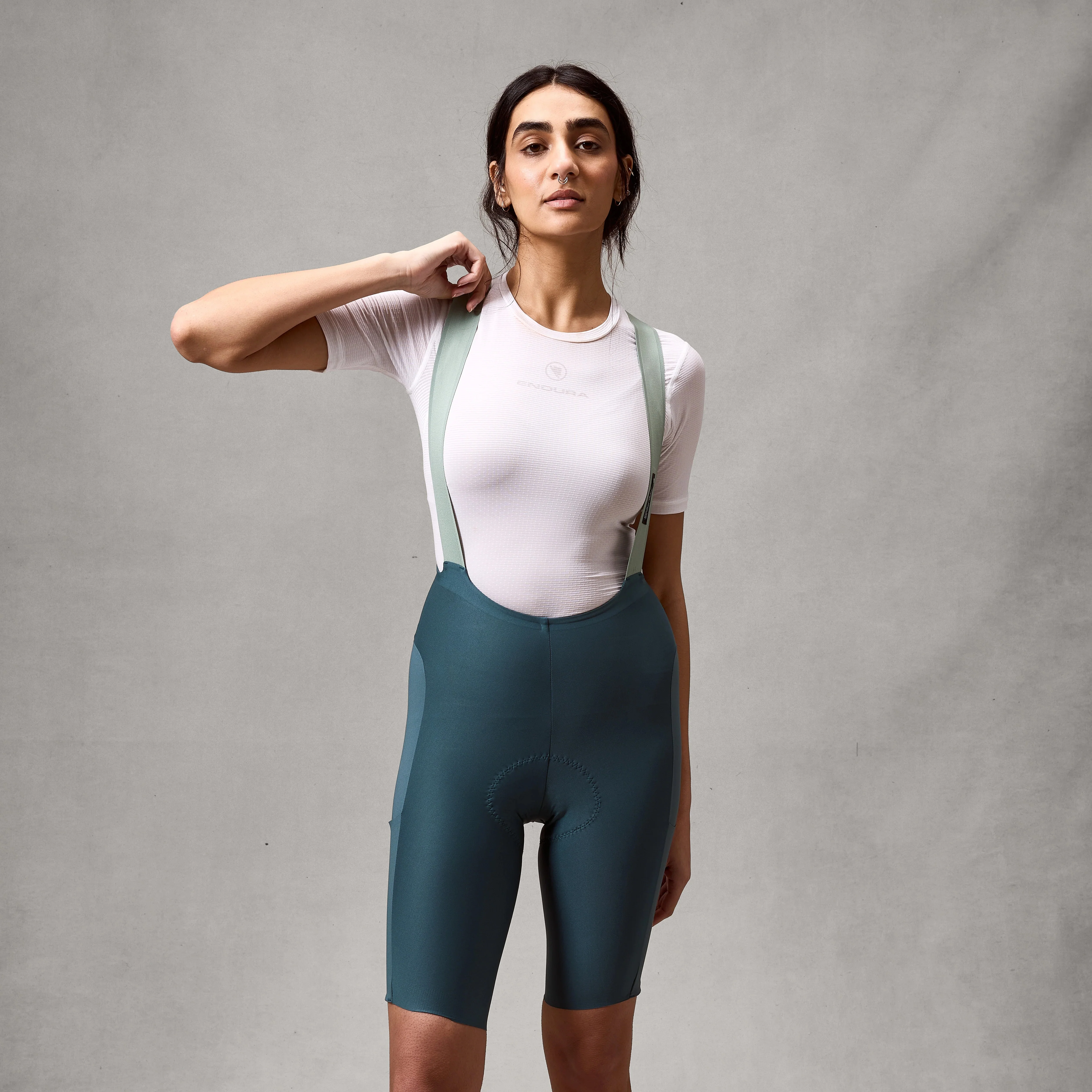 Cuissard Court à Bretelles ENDURA ALLTRACK RIDE Femme Teal - Image 2