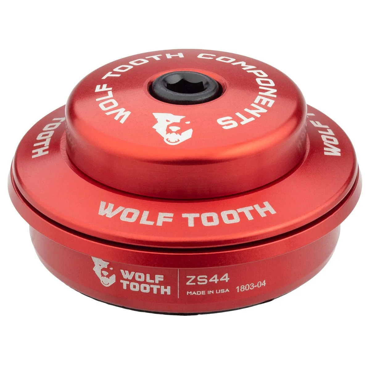Cuvette Haute pour Jeu de Direction Semi-Intégré WOLF TOOTH 1"1/8 ZS44 Stack 6 mm Rouge