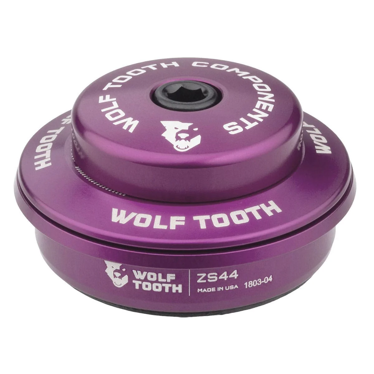 Cuvette Haute pour Jeu de Direction Semi-Intégré WOLF TOOTH 1"1/8 ZS44 Stack 6 mm Violet