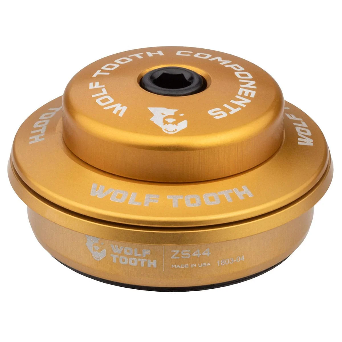 Cuvette Haute pour Jeu de Direction Semi-Intégré WOLF TOOTH PREMIUM 1"1/8 ZS44 Stack 6 mm Or