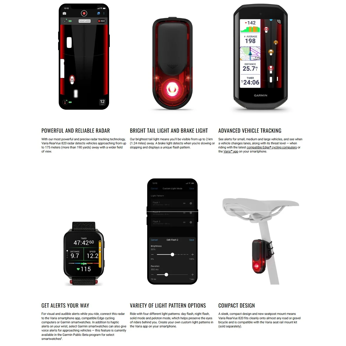Éclairage Arrière GARMIN VARIA REARVUE 820 - Image 9